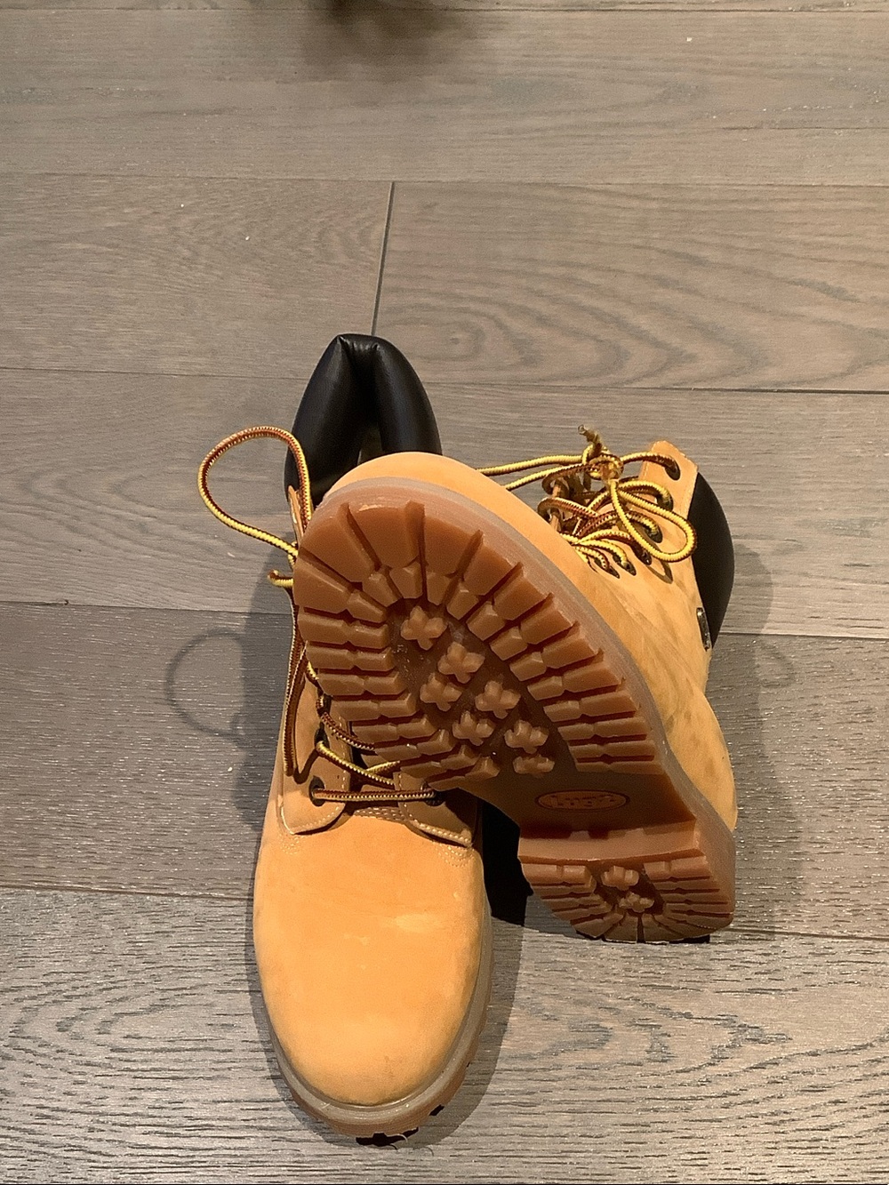 Lugz Wheat/Tan Lace-Up Work Boots